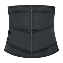 Load image into Gallery viewer, 9 Steel Bone Super Sexy Black Big Size Latex Waist Slimmer With YKK zipper
