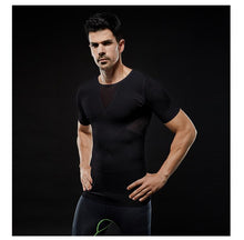 Load image into Gallery viewer, The new summer breathable tight-fitting seamless upgraded version of strong pressure belly mesh body shape vest men&#39;s shapewear
