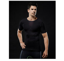 Load image into Gallery viewer, The new summer breathable tight-fitting seamless upgraded version of strong pressure belly mesh body shape vest men&#39;s shapewear
