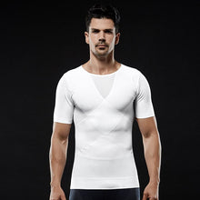 Load image into Gallery viewer, The new summer breathable tight-fitting seamless upgraded version of strong pressure belly mesh body shape vest men&#39;s shapewear
