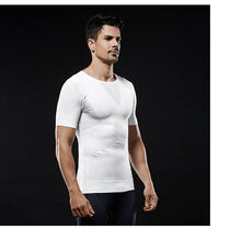 Load image into Gallery viewer, The new summer breathable tight-fitting seamless upgraded version of strong pressure belly mesh body shape vest men&#39;s shapewear
