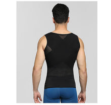 Load image into Gallery viewer, New men&#39;s light and thin body shaping clothing shaping waist, invisible corset and waistcoat
