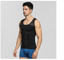 Load image into Gallery viewer, New men&#39;s light and thin body shaping clothing shaping waist, invisible corset and waistcoat
