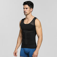 Load image into Gallery viewer, New men&#39;s light and thin body shaping clothing shaping waist, invisible corset and waistcoat
