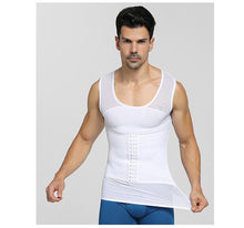 Load image into Gallery viewer, New men&#39;s light and thin body shaping clothing shaping waist, invisible corset and waistcoat
