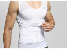 Load image into Gallery viewer, New men&#39;s light and thin body shaping clothing shaping waist, invisible corset and waistcoat
