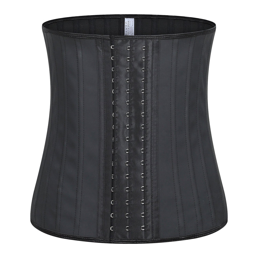 25 steel bone corset rubber corset smooth latex corset corset female belly belt