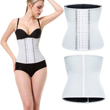 Load image into Gallery viewer, New white lightweight breathable sports waistband ladies waist corsets plastic waist shaping underwear belly belt
