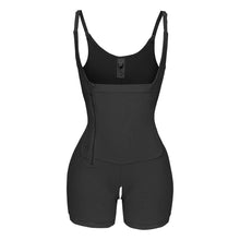 Load image into Gallery viewer, The new explosion increased the size of the side zipper buckle jumpsuit to collect belly hip body shaping body clothes
