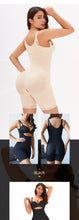 Load image into Gallery viewer, The new explosion increased the size of the front zipper buckle jumpsuit to receive belly hip body shaping body clothes
