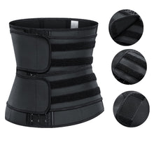 Load image into Gallery viewer, Sports training belt latex waist belt buckle reinforced rubber corset
