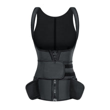 Load image into Gallery viewer, Upgraded version of latex body sculpting vest abdominal belt double reinforcement belt chest support corset latex underwear
