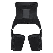 Load image into Gallery viewer, Hot-selling three-in-one hip lifting belt sweat burst belt adjustable one-piece plastic belt sports abdomen leg belt
