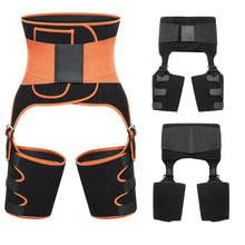 Load image into Gallery viewer, Hot-selling three-in-one hip lifting belt sweat burst belt adjustable one-piece plastic belt sports abdomen leg belt
