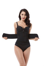 Load image into Gallery viewer, Neoprene 9 steel reinforced double belt waist trainer
