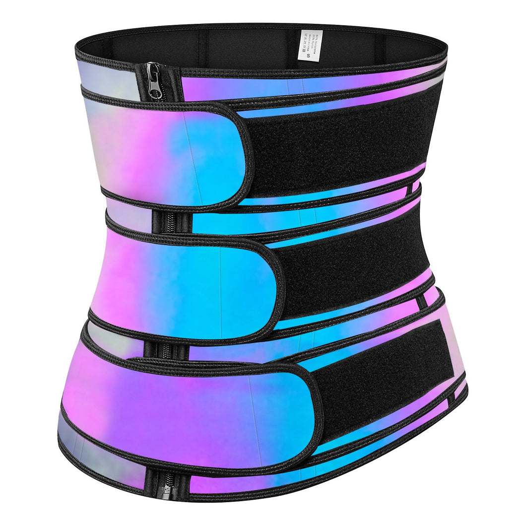 New triple reinforced belt rainbow style triple reinforced belt with body-shaping sweaty belt belt belly belt