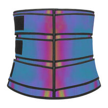 Load image into Gallery viewer, New triple reinforced belt rainbow style triple reinforced belt with body-shaping sweaty belt belt belly belt
