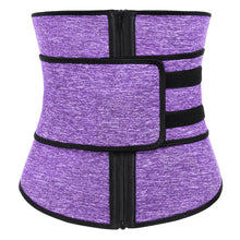 Load image into Gallery viewer, Sports double belt compression waist corset sweat wicking neoprene BODYSUIT
