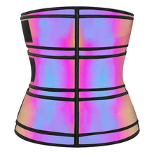 Load image into Gallery viewer, New triple reinforced belt rainbow style triple reinforced belt with body-shaping sweaty belt belt belly belt
