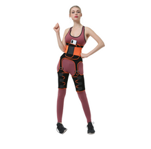 Load image into Gallery viewer, Hot-selling three-in-one hip lifting belt sweat burst belt adjustable one-piece plastic belt sports abdomen leg belt
