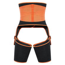 Load image into Gallery viewer, Hot-selling three-in-one hip lifting belt sweat burst belt adjustable one-piece plastic belt sports abdomen leg belt
